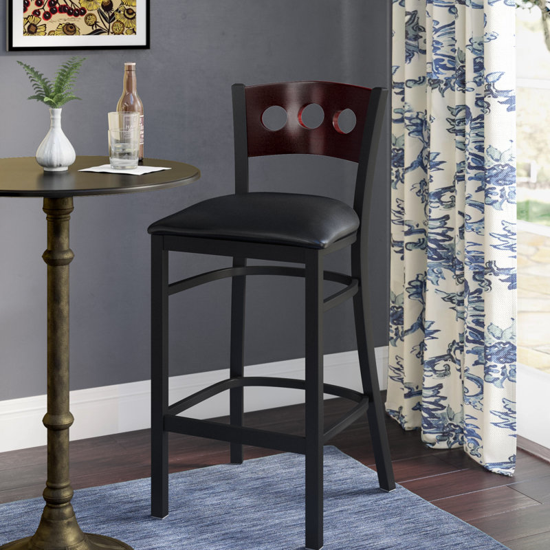 Tabouret de bar Lomonaco, Noir