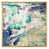 Toile avec cadre flottant or
