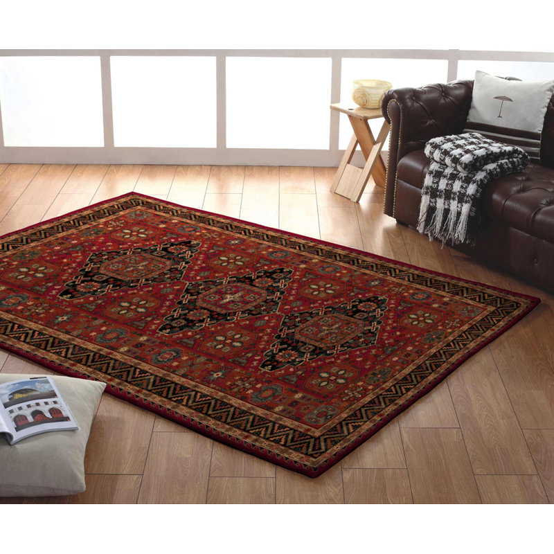 Abbeville Oriental Wool Area Rug, Rectangle 135 x 200cm