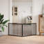 Archie & Oscar Dog Gate Foldable 2 Panels Brown 160 Cm Poplar Wood-637517271-637517269