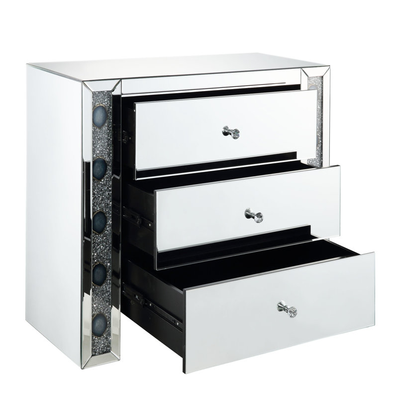 Console en faux agate avec miroir assemblé, table d'appoint 3 tiroirs, glissière en métal, base traîneau