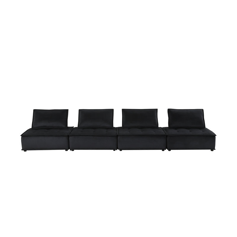 Canapé d'intérieur modulaire en velours