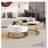 Modern Round Nesting Coffee Table with Drawers