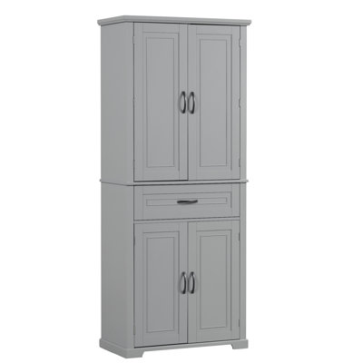 Armoire de rangement de salle de bain avec portes et tiroir