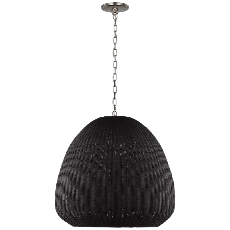 Kokomo 1 - Light Pendant by Chapman & Myers, Charcoal, Polished Nickel