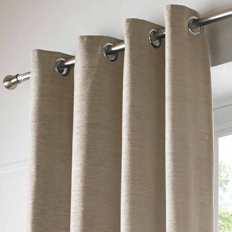 Bergman Sheer Curtain, Latte, 167 W x 137 D cm