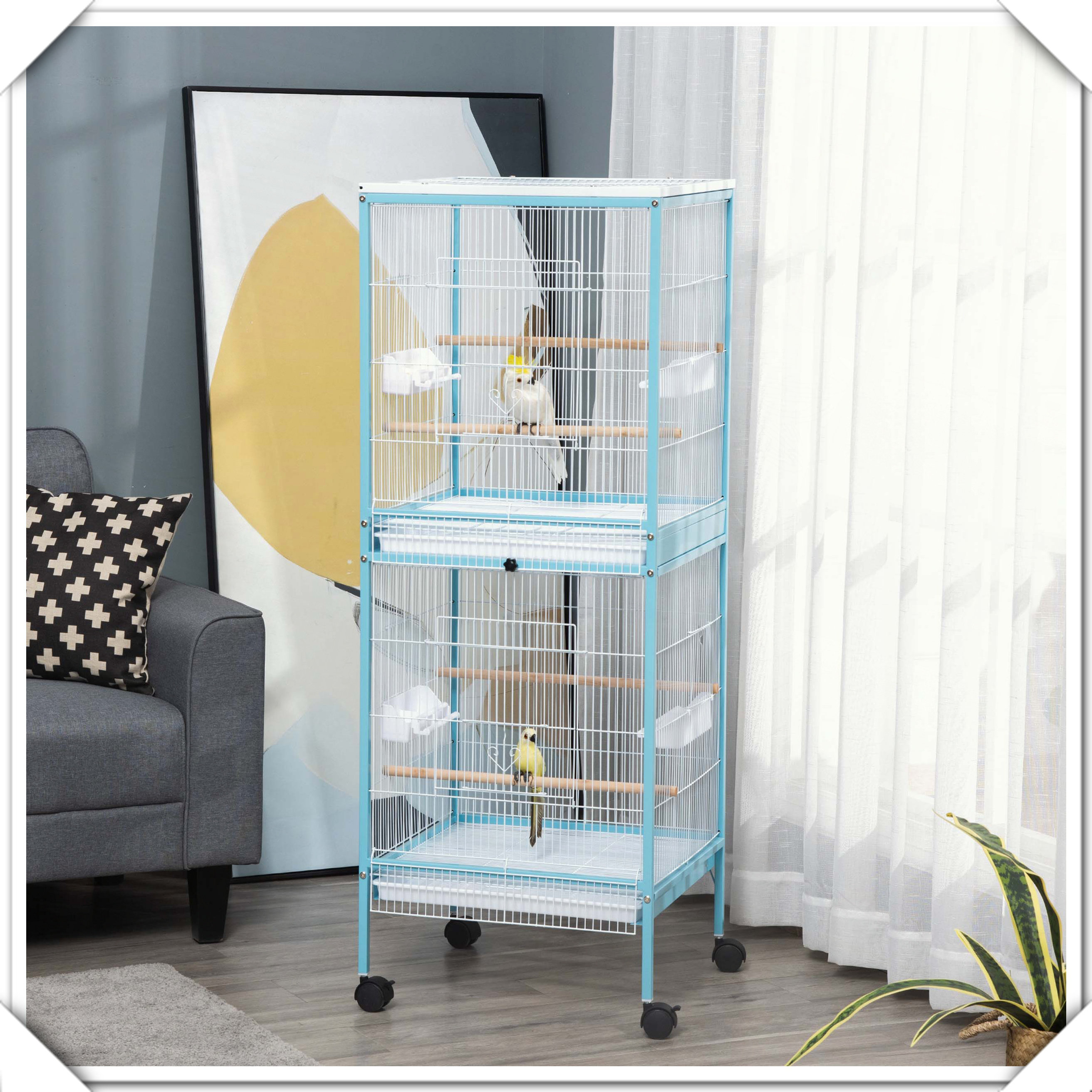 Curated visual reference: Latitude Run Large Bird Cage Aviary With Multi Door Design Photo Inspiration