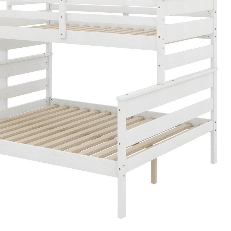 Twin XL Over Queen Bunk Bed With Ladder