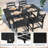 Harborview All-Weather HDPE Outdoor Patio Dining Table With Umbrella Hole-455315639
