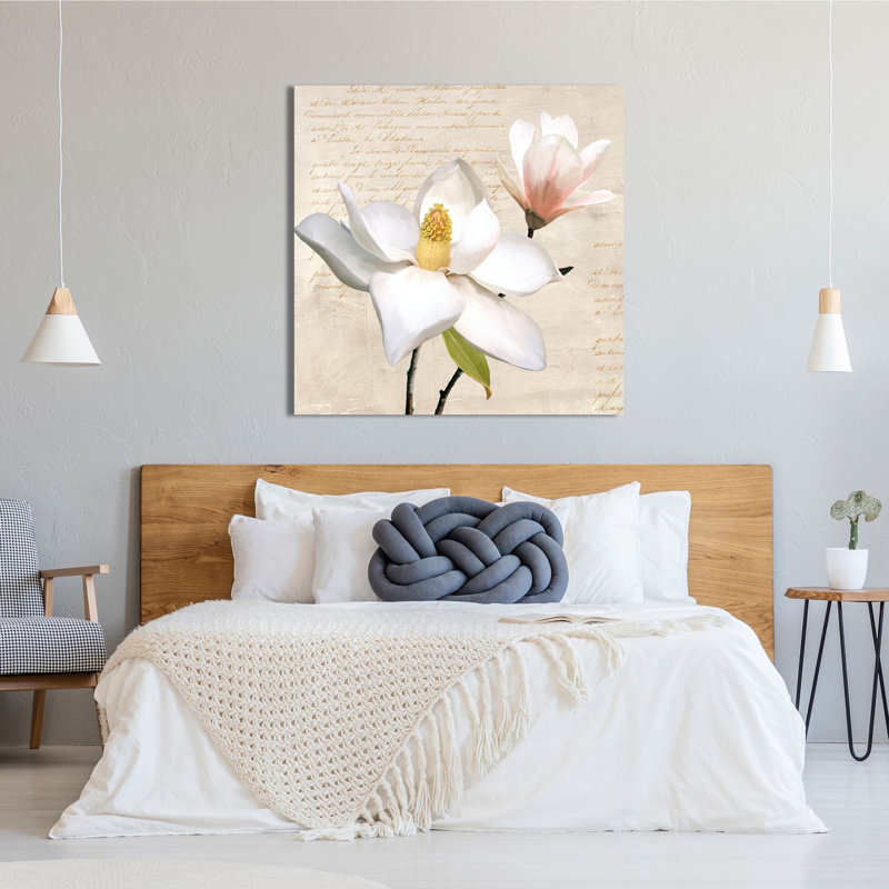 Ivory Magnolia I - Wrapped Canvas Print, 70cm H x 70cm W x 4cm D