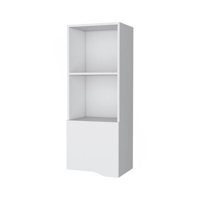 White Wall Cabinet With One Door