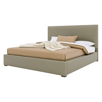 Dezyah Plain Eco-Leather Low Bed