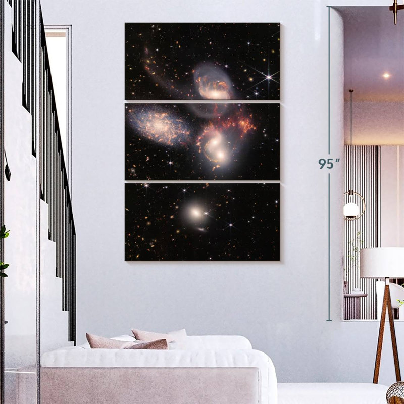 Oberle James Webb's Stephan's Quintet, 74" H x 48" W