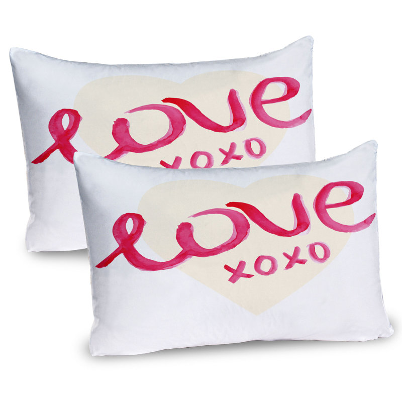 Ensemble de 2 taies décoratives Ambesonne Xo, H 20 po x l 30 po
