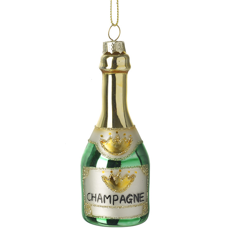 16cm Glass Holiday Shaped Ornament