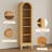 70.9"H X 13.78 "W  5-Tier Arched Bookcase, Narrow Open Display Bookshelf  For Bedroom, Livingroom, Home Office-146609432