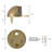 Floor Mount Dome Door Stop Value Pack-98376564-98376566