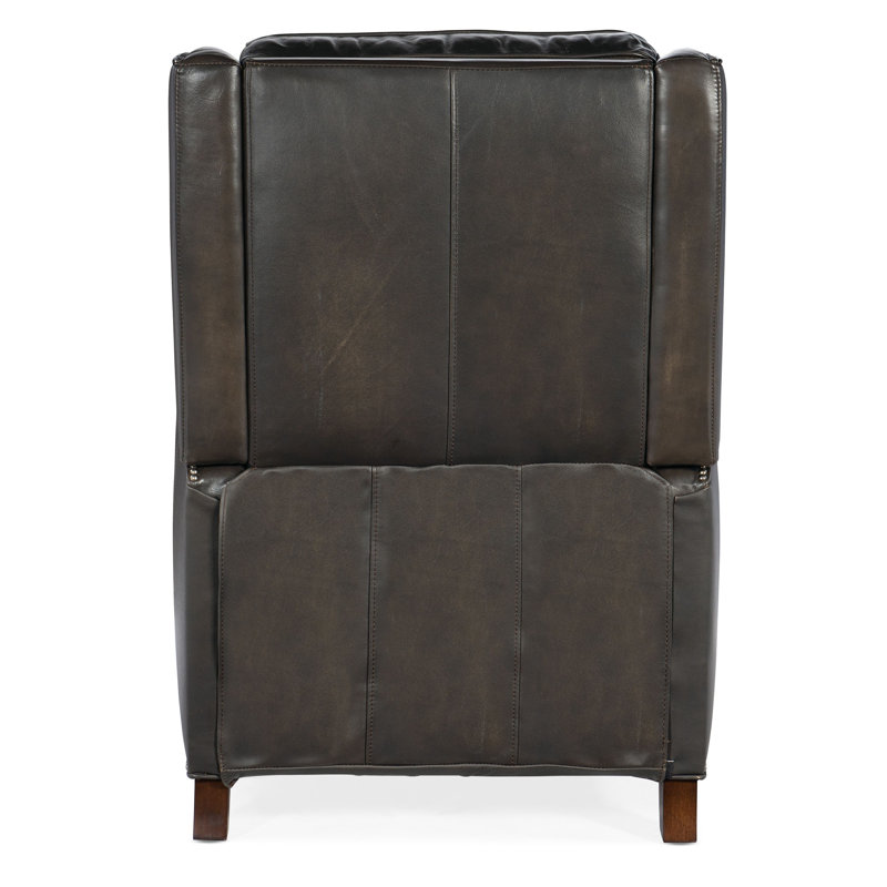 RC Recliner, Gray Genuine Leather