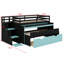 Lit mezzanine fonctionnel avec lit gigogne, bureau coulissant et tiroirs de rangement-436897032-436897044