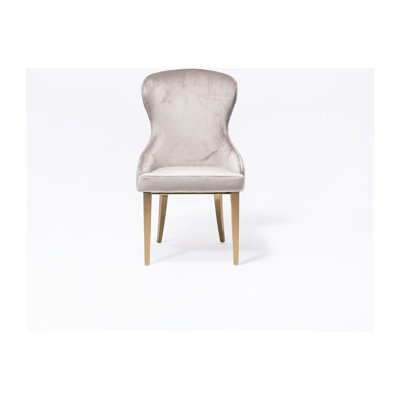 Chaise d'appoint en velours Darihanna