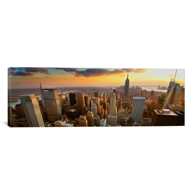 " New York Panoramic Skyline Cityscape (Sunset) " by Unknown Artist