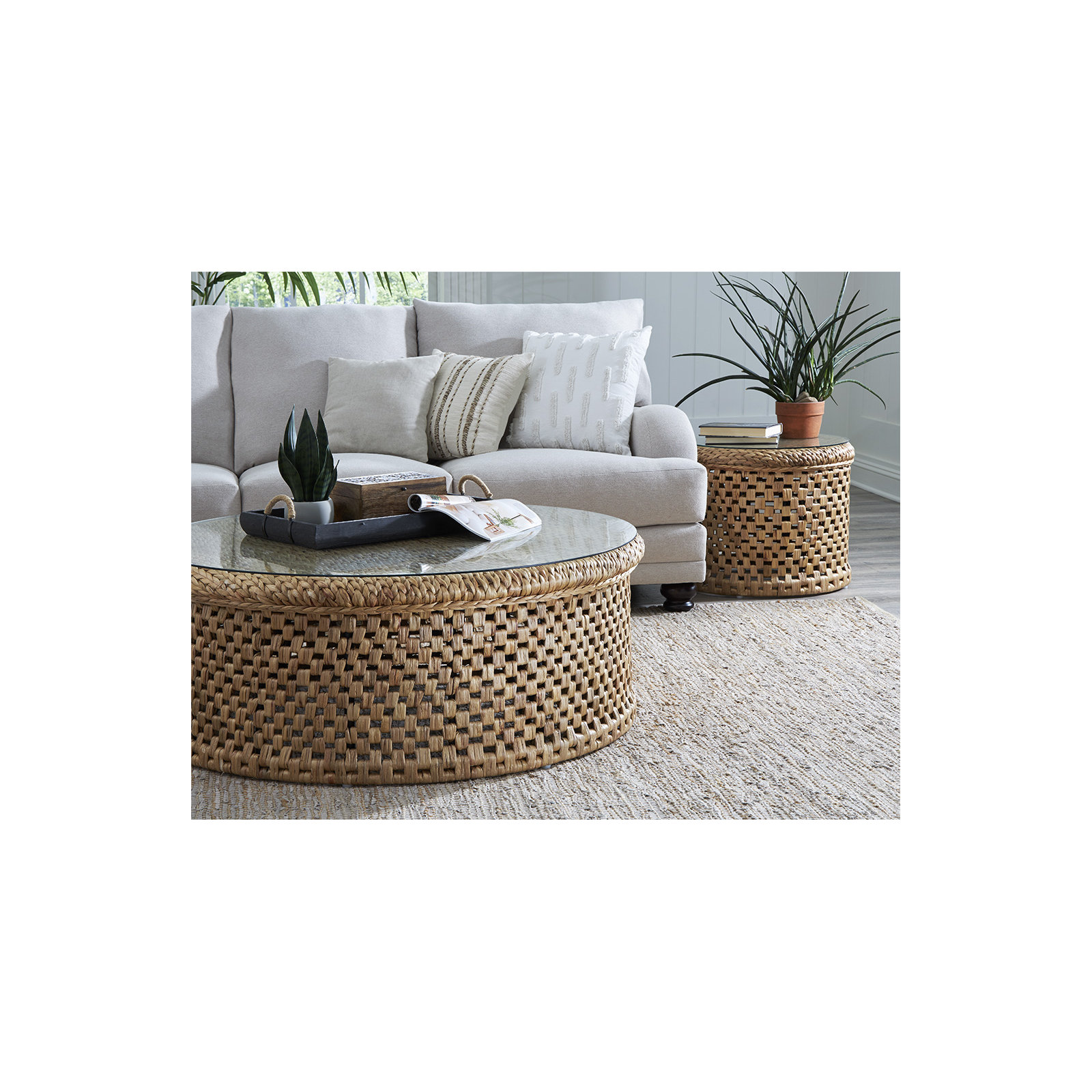 Dorsay Glass End Table