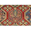 Tapis rouge en laine noué à la main de conception unique 8 pi 11 po x 12 pi 2 po