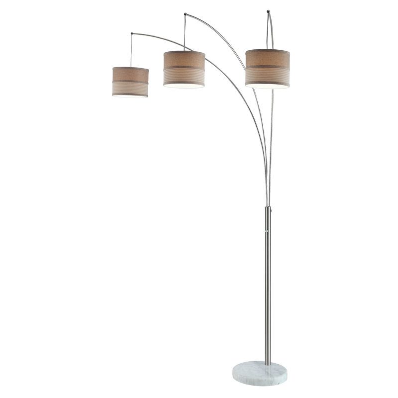 Folcroft 86'' Chrome Tree Floor Lamp