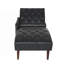 Chaise longue, fauteuil d'intérieur avec coussin, fauteuil de détente souple avec dossier capitonné-719006424