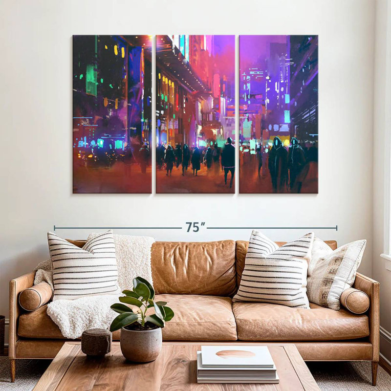 Kelan Sci-Fi City, 42" H x 65" W