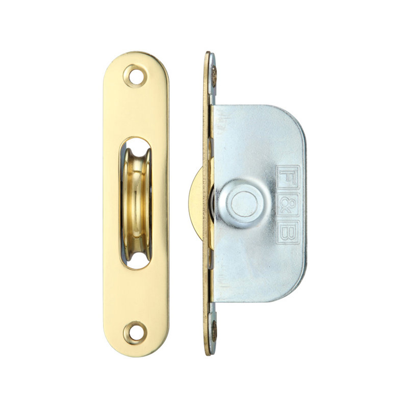Ball Bearing Pulleys, Polished Brass
