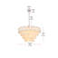 Lustre en albâtre 30 pouces Idamay-2129071513