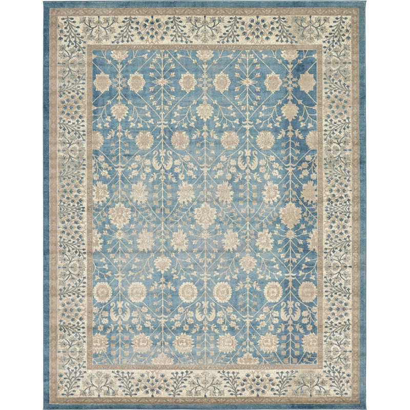 Linz Floral Indoor Rug, Rectangle 9' x 12'
