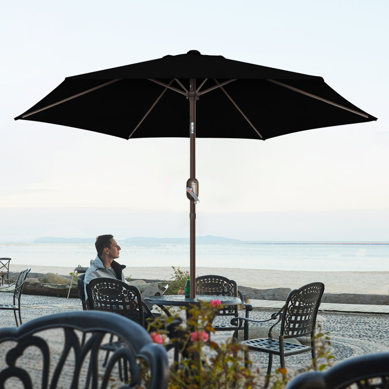 Parasol Shadan avec contrepoids inclus, Noir