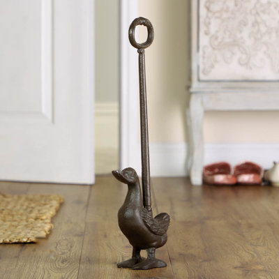 Bobb Duck Iron Floor Door Stop