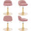 Sunizona Upholstered Adjustable Height Counter Stool with Metal Frame-240479302-240479303