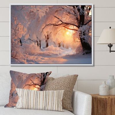 Paysage d'hiver «Frozen Sunlight II» - impressions de paysage d'hiver