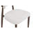 Cann 47.2" Wooden Round Dining Table And 4 White Upholstery Dining Chair For Modern Kitchens, Dining Room, Living Room