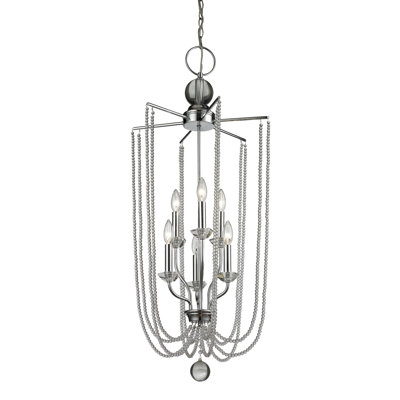 Lustree 6 lumières façon bougie/classique Patrice