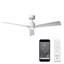 52" Smart Home Compatible 3 Blade Smart Ceiling Fan with Remote-48461464-48461465