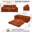[NEW ARRIVED] [VIDEO PROVIDED]82.25" Convertible Sofa Bed-1904863275