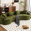 Chenille en tissu 4 places, 114,73 Lb lourd, pour siège à la maison avec coussins confortables, salon