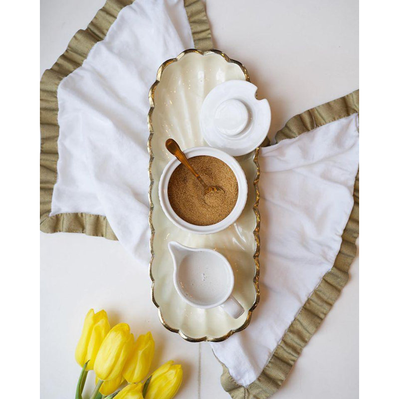 Lacquer Decorative Tray, Kiwi