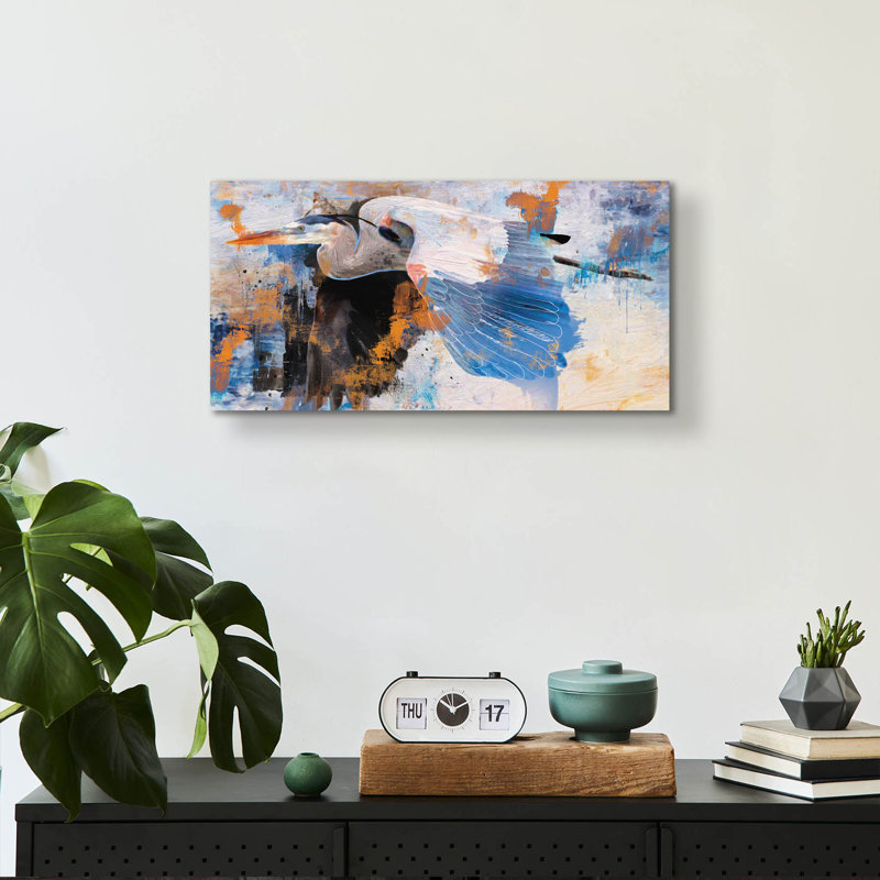 Art mural en verre Dovecove «Blue leader» par Design Fabrikken, H 12 po x l 24 po