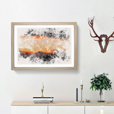 Mountains Beneath the Clouds - Framed Print