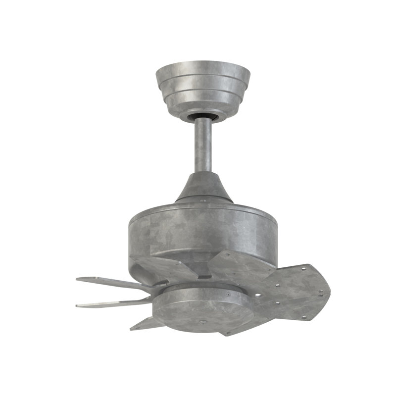 Levon Custom Indoor/Outdoor Smart Ceiling Fan DC Motor - Galvanized, Galvanized
