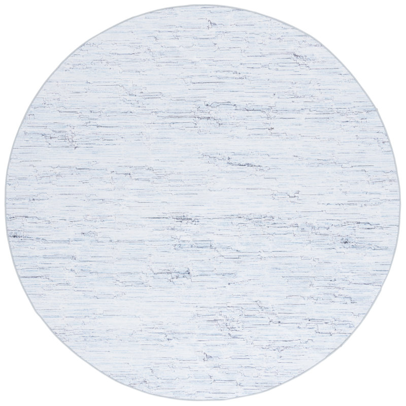 Tapis gris / turquoise Kochyar 914, Rond 6 pi