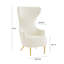 Velvet Wingback Chair-1777211397