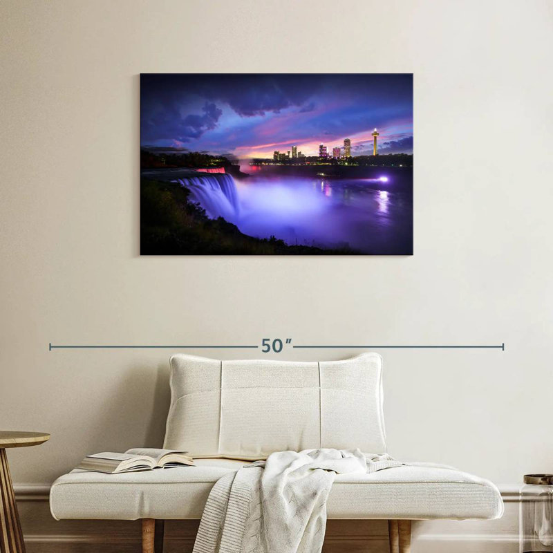 Alvord Purple Hued Niagara Falls, 24" H x 36" W