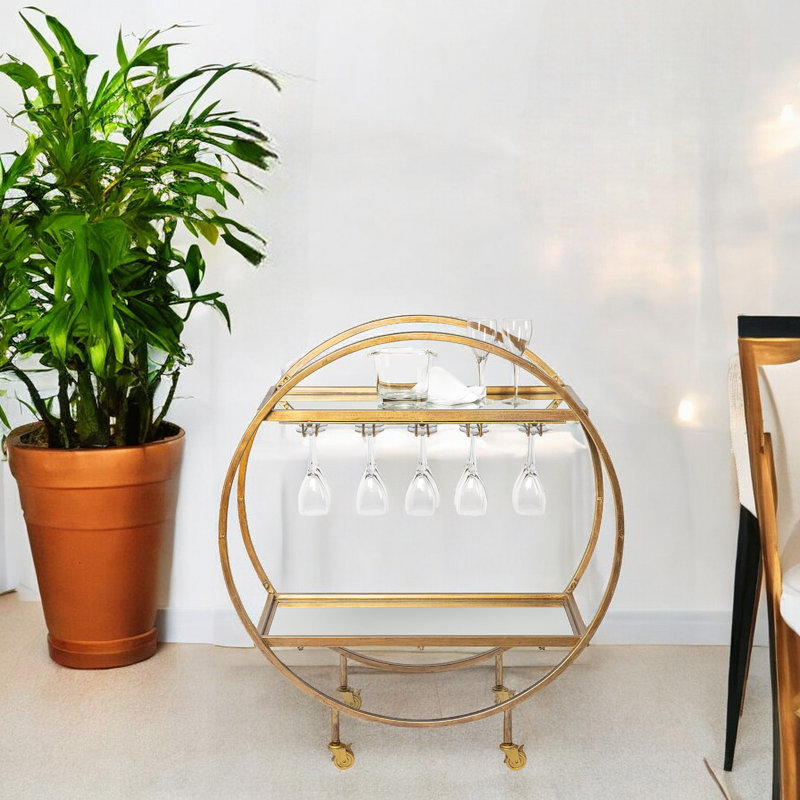 Cara Metal Bar Cart